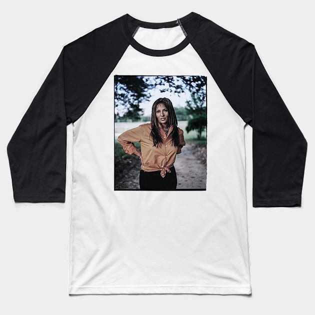 pam grier Baseball T-Shirt by dance girl and mousse podcast